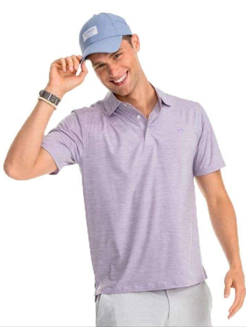 Coki Beach Striped Brrrº Performance Polo Shirt by Southern Tide